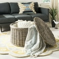 thumbnail image 1 of SAFAVIEH Jesse Wicker Storage Coffee Table Grey, 1 of 5
