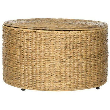 SAFAVIEH Jesse Wicker Storage Coffee Table Natural
