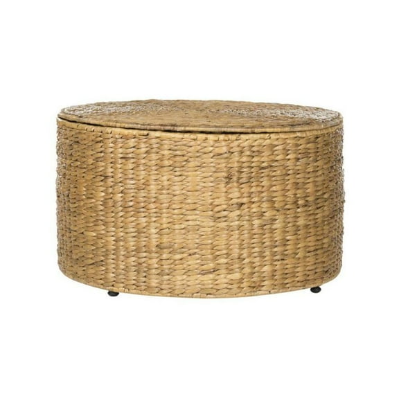 SAFAVIEH Jesse Wicker Storage Coffee Table Natural