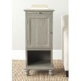 thumbnail image 1 of SAFAVIEH Jezabel One Cabinet End Table w/ Pull Out Tray, French Grey, 1 of 5