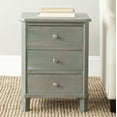 thumbnail image 1 of SAFAVIEH Joe Classic End Table with 3 Storage Drawers, French Grey, 1 of 3