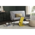 thumbnail image 1 of SAFAVIEH Johannes Mid-Century Retro Modern Leather Settee, Grey/Black, 1 of 10