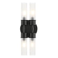 thumbnail image 1 of SAFAVIEH Joli 4-Light LED Black Metal Wall Sconce with White Shade, 1 of 8