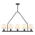 thumbnail image 1 of SAFAVIEH Josphete 5-Light Modern Black Iron Chandelier, 1 of 8