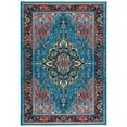 thumbnail image 1 of SAFAVIEH Journey Casey Oriental Machine Washable Area Rug, Blue/Red, 4'4" x 6', 1 of 9
