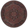 thumbnail image 1 of SAFAVIEH Journey Ethelinda Oriental Machine Washable Area Rug, Navy/Red, 8' x 8' Round, 1 of 8