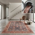 thumbnail image 1 of SAFAVIEH Journey Gale Medallion Area Rug, Navy/Rust Beige, 5'5" x 7'7", 1 of 13