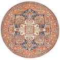 thumbnail image 1 of SAFAVIEH Journey Malandra Medallion Area Rug, Rust/Blue Ivory, 6'7" x 6'7" Round, 1 of 7