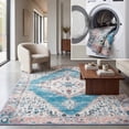 thumbnail image 1 of SAFAVIEH Journey Seachlann Floral Distressed Area Rug, Ivory/Blue, 4'4" x 6', 1 of 13