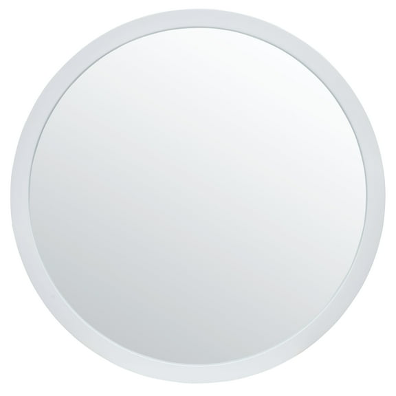 SAFAVIEH Jove 24 in. Dia. Round Solid Mirror, White