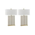 thumbnail image 1 of SAFAVIEH Joyce 27.75 in. H Rectangular Faux Table Lamp, Cream, Set of 2, 1 of 6