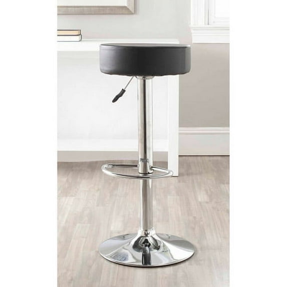 SAFAVIEH Jude Contemporary Swivel Bar Stool, Black