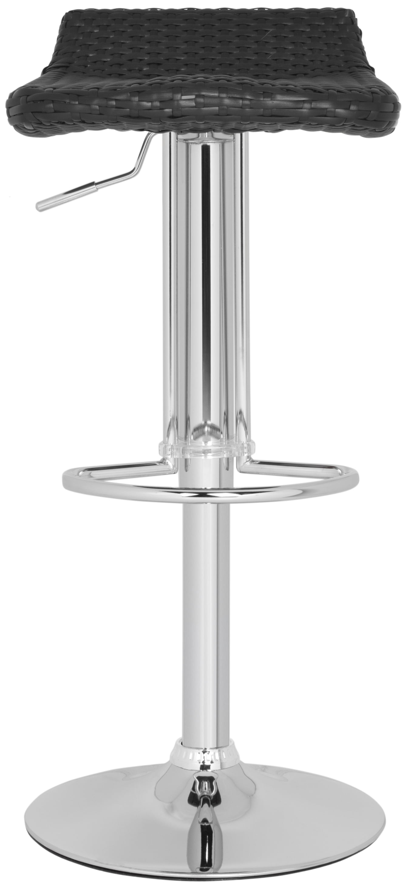 SAFAVIEH Juji Contemporary Swivel Bar Stool, Black