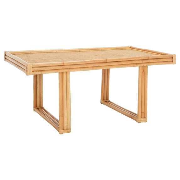 SAFAVIEH Juri Coastal Rectangle Coffee Table, Natural