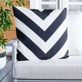 thumbnail image 1 of SAFAVIEH Kadyn Chevron Pillow, 18" x 18", Black, 1 of 5