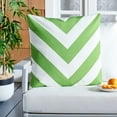 thumbnail image 1 of SAFAVIEH Kadyn Chevron Pillow, 18" x 18", Green, 1 of 1