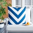thumbnail image 1 of SAFAVIEH Kadyn Chevron Pillow, 18" x 18", Navy, 1 of 5