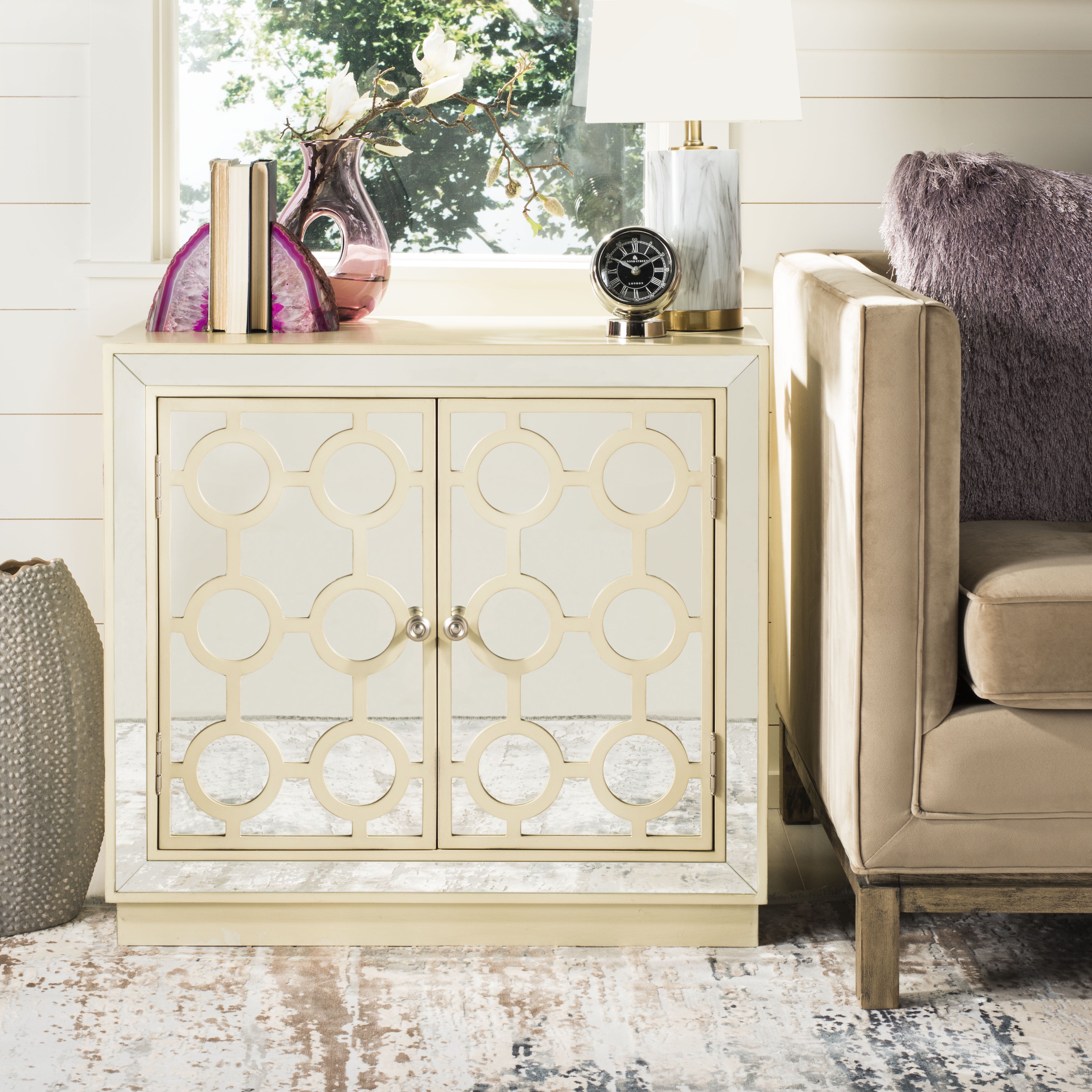 Safavieh sale mirrored sideboard