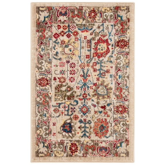 SAFAVIEH Kashan Vaska Oriental Area Rug, Beige/Taupe, 2' x 3'