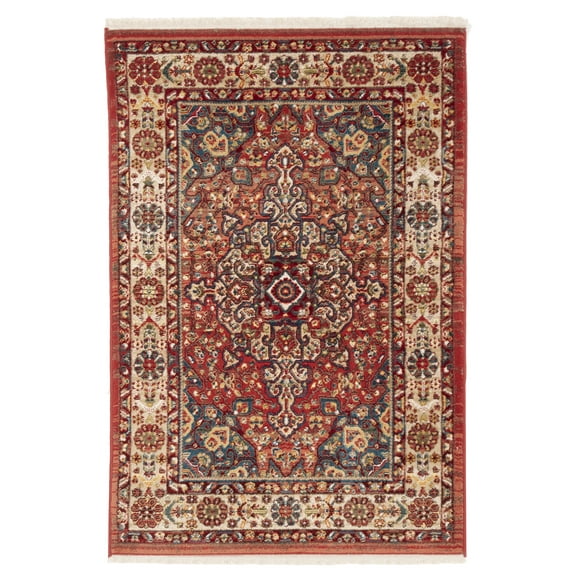 SAFAVIEH Kashan Pema Oriental Area Rug, Red/Ivory, 2' x 3'