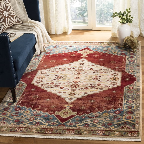 Safavieh Kashan Mihaela Oriental Area Rug, Ivory/Blue, 3'3" x 4'10"