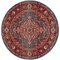 thumbnail image 1 of SAFAVIEH Kashan Pema Oriental Area Rug, Blue/Red, 6'7" x 6'7" Round, 1 of 8