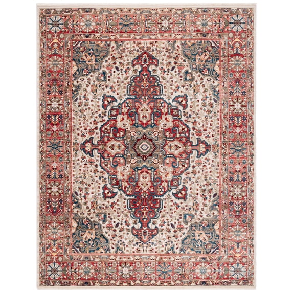 SAFAVIEH Kashan Pema Oriental Area Rug, Ivory/Blue, 10' x 14'