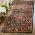 thumbnail image 1 of SAFAVIEH Kashan Pema Traditional Runner Rug, Blue/Red, 2'6" x 8', 1 of 6