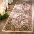 thumbnail image 1 of SAFAVIEH Kashan Pema Traditional Runner Rug, Ivory/Blue, 2'6" x 8', 1 of 7