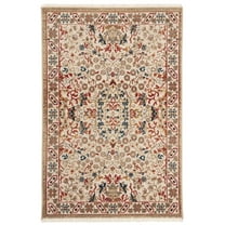 SAFAVIEH Kashan Twyla Oriental Area Rug, Ivory, 4' x 6'