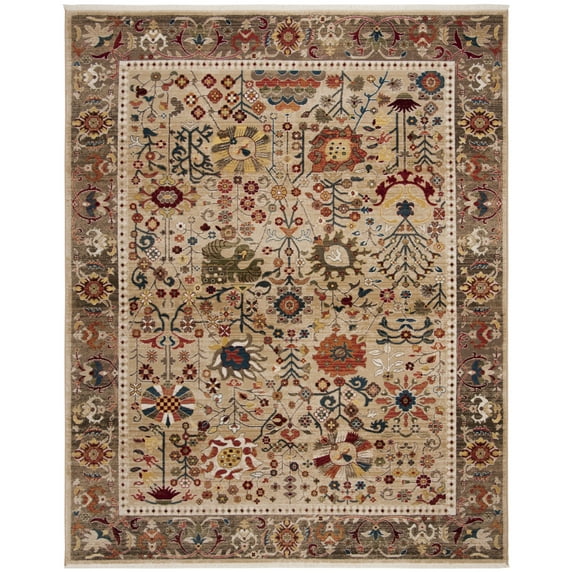 SAFAVIEH Kashan Vaska Oriental Area Rug, Beige/Taupe, 11' x 15'