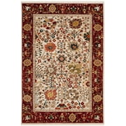 SAFAVIEH Kashan Vaska Traditional Area Rug, Ivory/Red, 3'3" x 4'10"