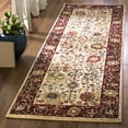 thumbnail image 1 of SAFAVIEH Kashan Vaska Traditional Runner Rug, Ivory/Red, 2'6" x 8', 1 of 5