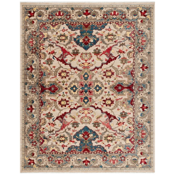 SAFAVIEH Kashan Vincent Oriental Area Rug, Ivory/Taupe, 8' x 10'