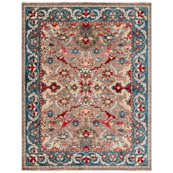 SAFAVIEH Kashan Vincent Oriental Area Rug, Taupe/Blue, 10' x 14'