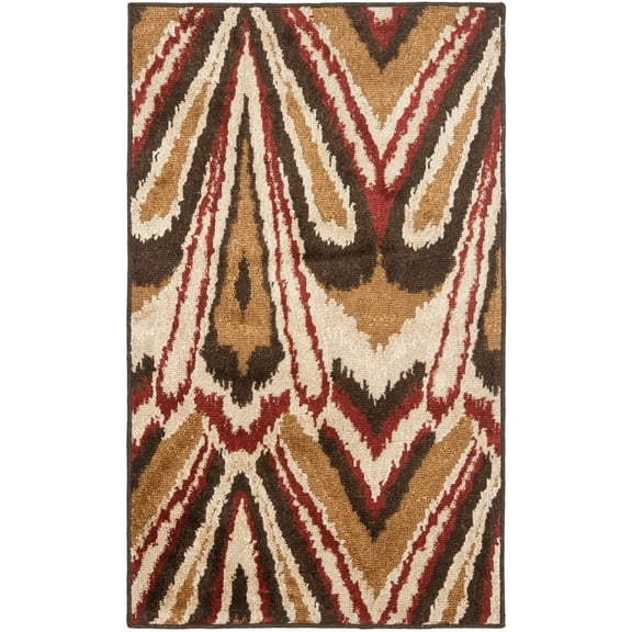 SAFAVIEH Kashmir Collection KAS114B Camel / Multi Rug