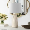 thumbnail image 1 of SAFAVIEH Kayden 25.5 in. Textured Ceramic Table Lamp, Ivory, 1 of 4