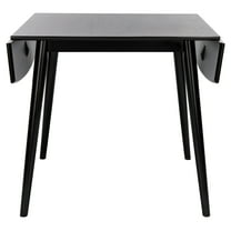 SAFAVIEH Kaylee Extension Dining Table, Matte Black (47.2 in. W x 31.5 in. D x 29.5 in. H)