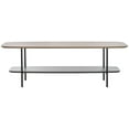 thumbnail image 1 of SAFAVIEH Kayleigh Modern Wood Coffee Table, Light Grey Oak/Matte Black/Black, 1 of 10