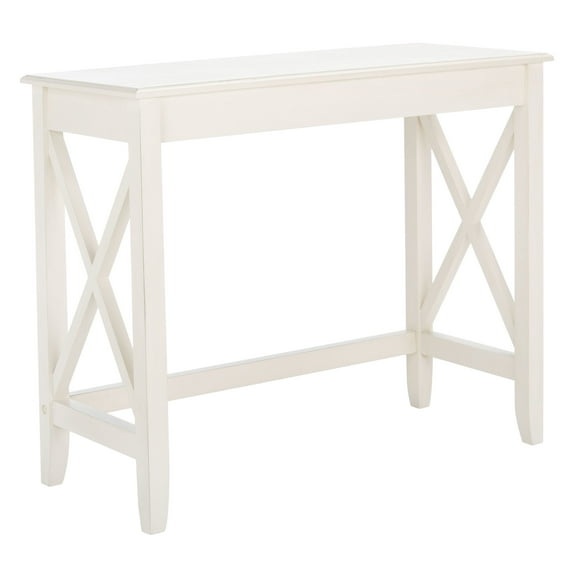 SAFAVIEH Kaytee Solid X Side Writing Desk, Distressed White