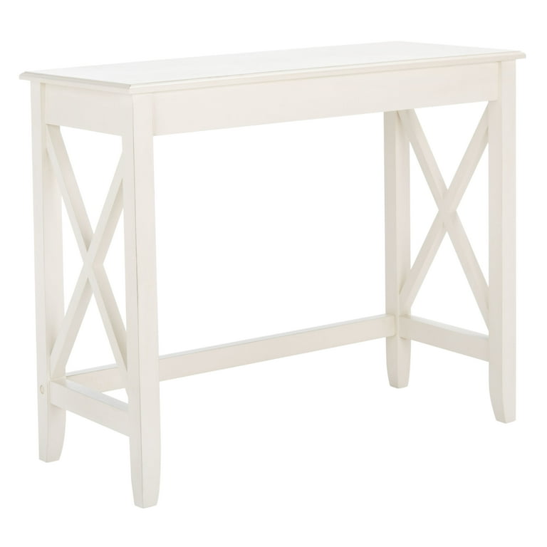 SAFAVIEH Kaytee Solid X Side Writing Desk Distressed White Walmart