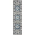 thumbnail image 1 of SAFAVIEH Kazak Caymen Geometric Runner Rug, Grey/Blue, 2' x 8', 1 of 9