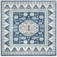 thumbnail image 1 of SAFAVIEH Kazak Diarmait Geometric Area Rug, Blue/Cream, 6'7" x 6'7" Square, 1 of 4