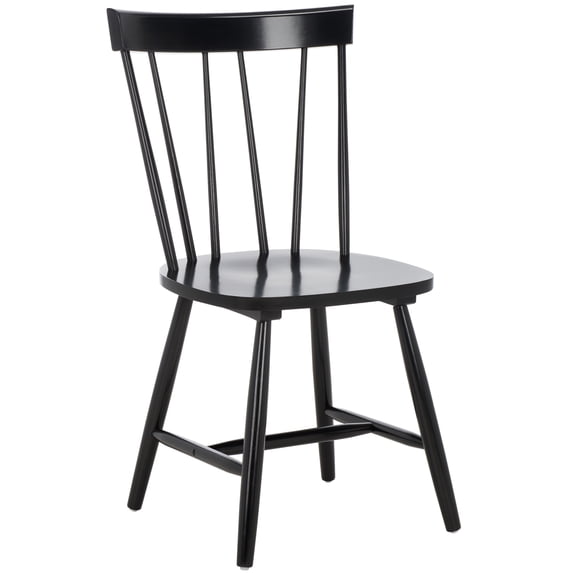 SAFAVIEH Kealey Contemporary Style Dining Chair, Black (19.5 in. W x 17.3 in. D x 35 in. H)
