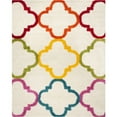 thumbnail image 1 of SAFAVIEH Keeleigh Geometric Quatrefoil Kids Shag Area Rug, Ivory/Multi, 8'6" x 12', 1 of 4