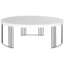 SAFAVIEH Keelin Mid Century Scandinavian Lacquer Coffee Table, White