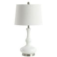 thumbnail image 1 of SAFAVIEH Kellen Solid Glam 25.5 in. H Table Lamp, White/Nickel, 1 of 3