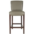 thumbnail image 1 of SAFAVIEH Ken Square Mid Back Bar Stool, Clay, 1 of 7