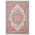 thumbnail image 1 of SAFAVIEH Kenitra Flowers Floral Bordered Polyester Area Rug, Ivory/Red, 4' x 6', 1 of 7