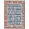 thumbnail image 1 of SAFAVIEH Kenitra Xzavier Geometric Polyester Area Rug, Blue/Red, 9' x 12', 1 of 8